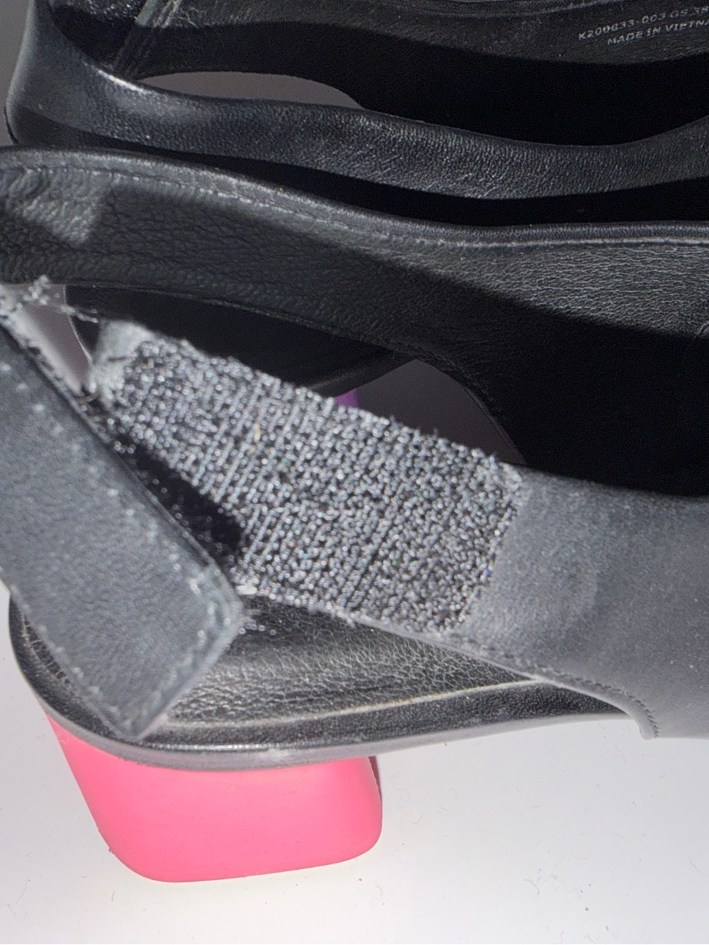 Camper Twins Black Slingback Color-Block Heels 38 - Picture 3 of 4